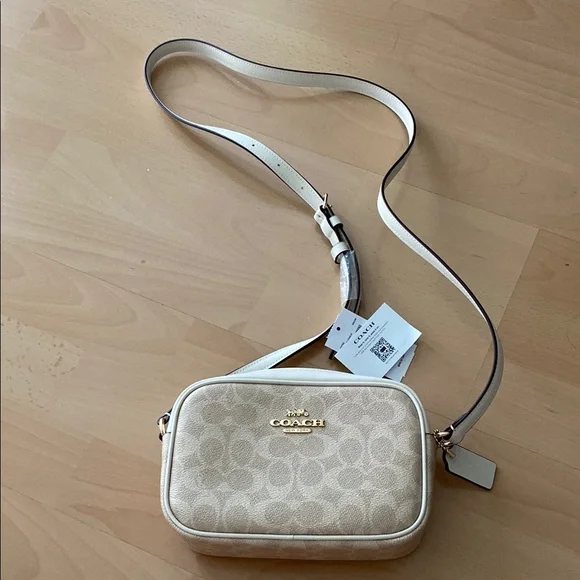 Coach | Bags | New Coach Cream Crossbody Bag | Poshmark MONOGRAM COACH CROSSBODY.LIGHT/CREAM/KHAKI. BRAND NEW WITH TAGS main image 0